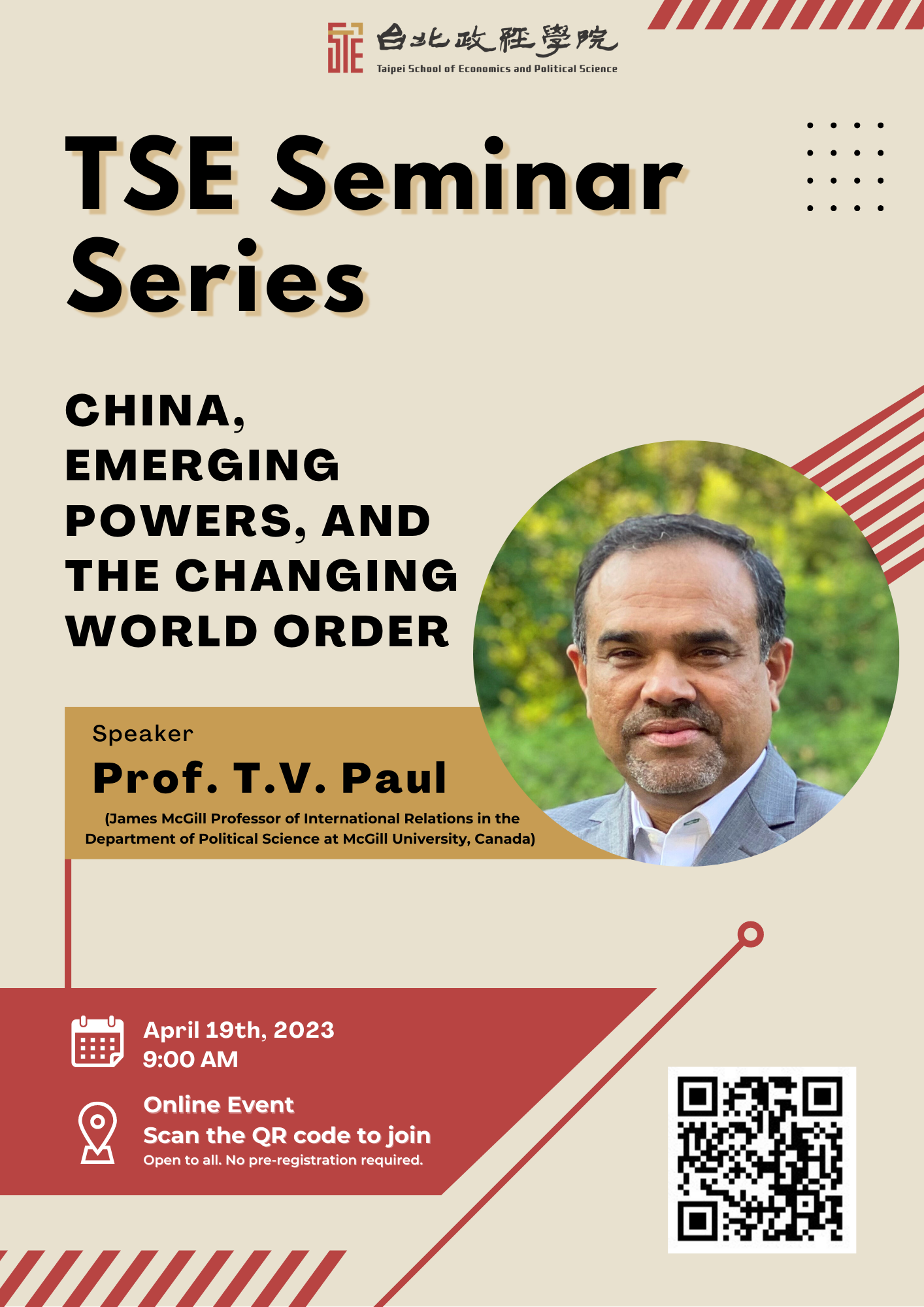Spring 2023 Seminar Series No. 4 | China, Emerging Powers, and the Changing World Order