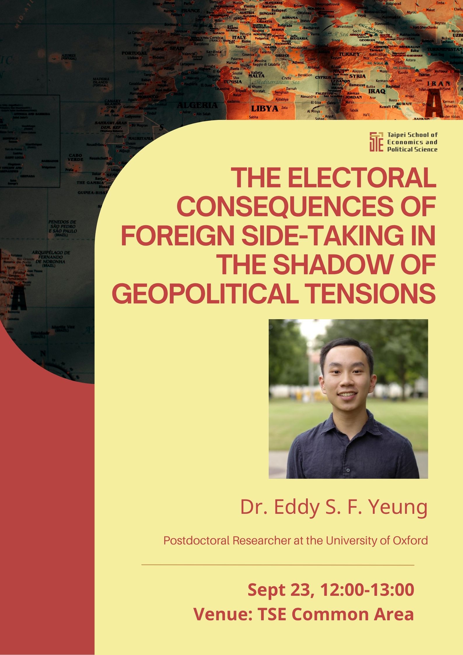 Fall 2026 Lecture Series |  The Electoral Consequences of Foreign Side-Taking in the Shadow of Geopolitical Tensions