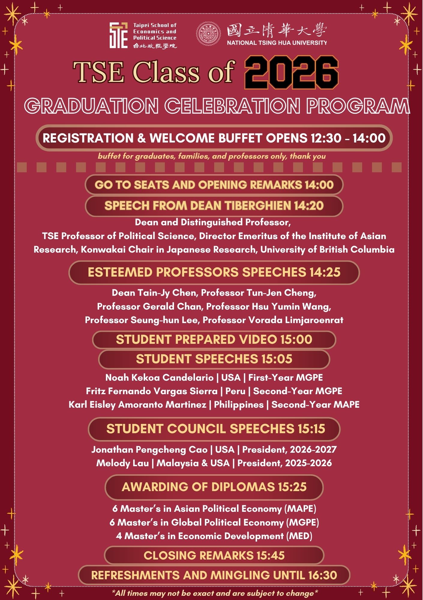 TSE Class of 2026 Commencement