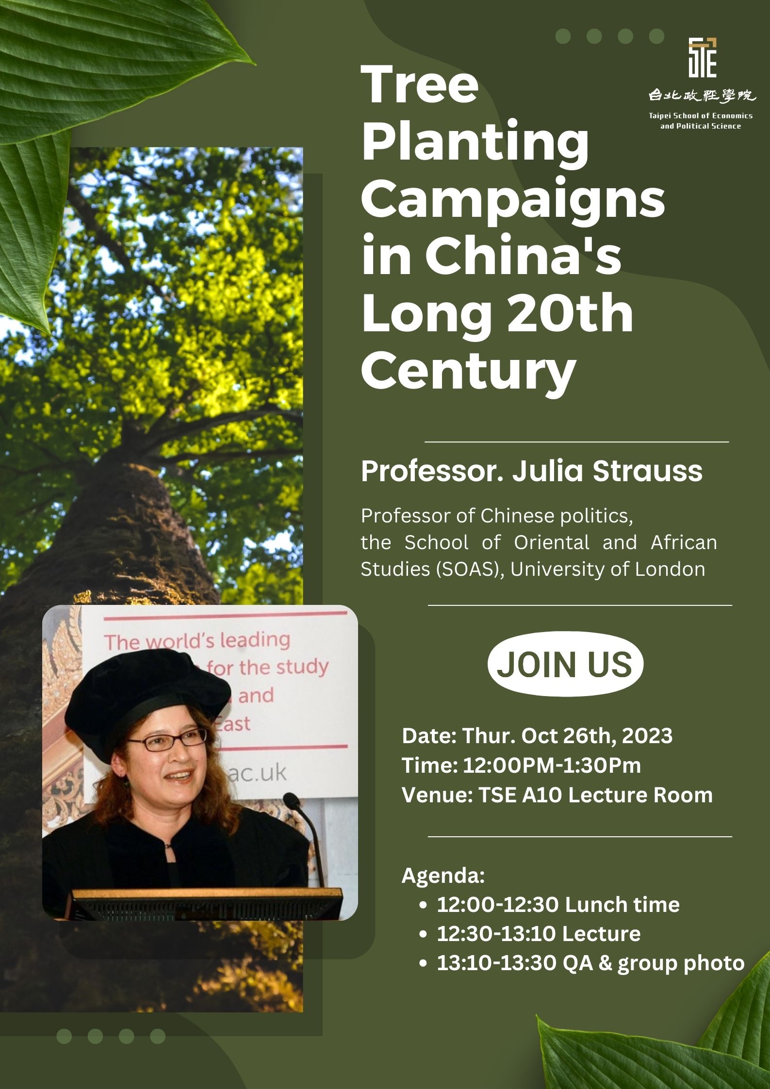 TSE Lecture Series: "Tree planting campaigns in China's long 20th century"
