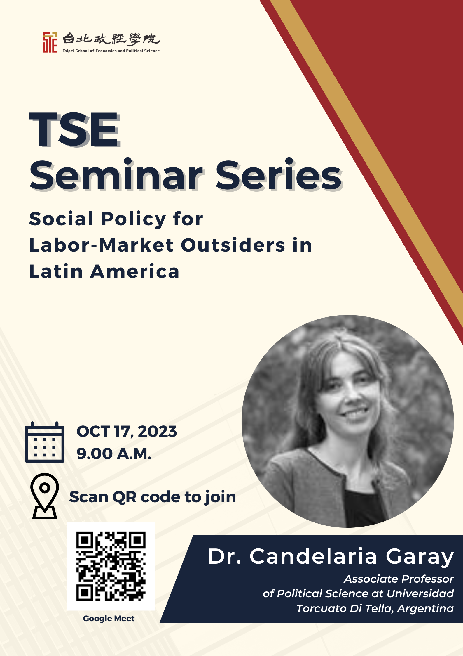 Fall 2023 Seminar Series No. 2 | Social Policy for Labor-Market Outsiders in Latin America