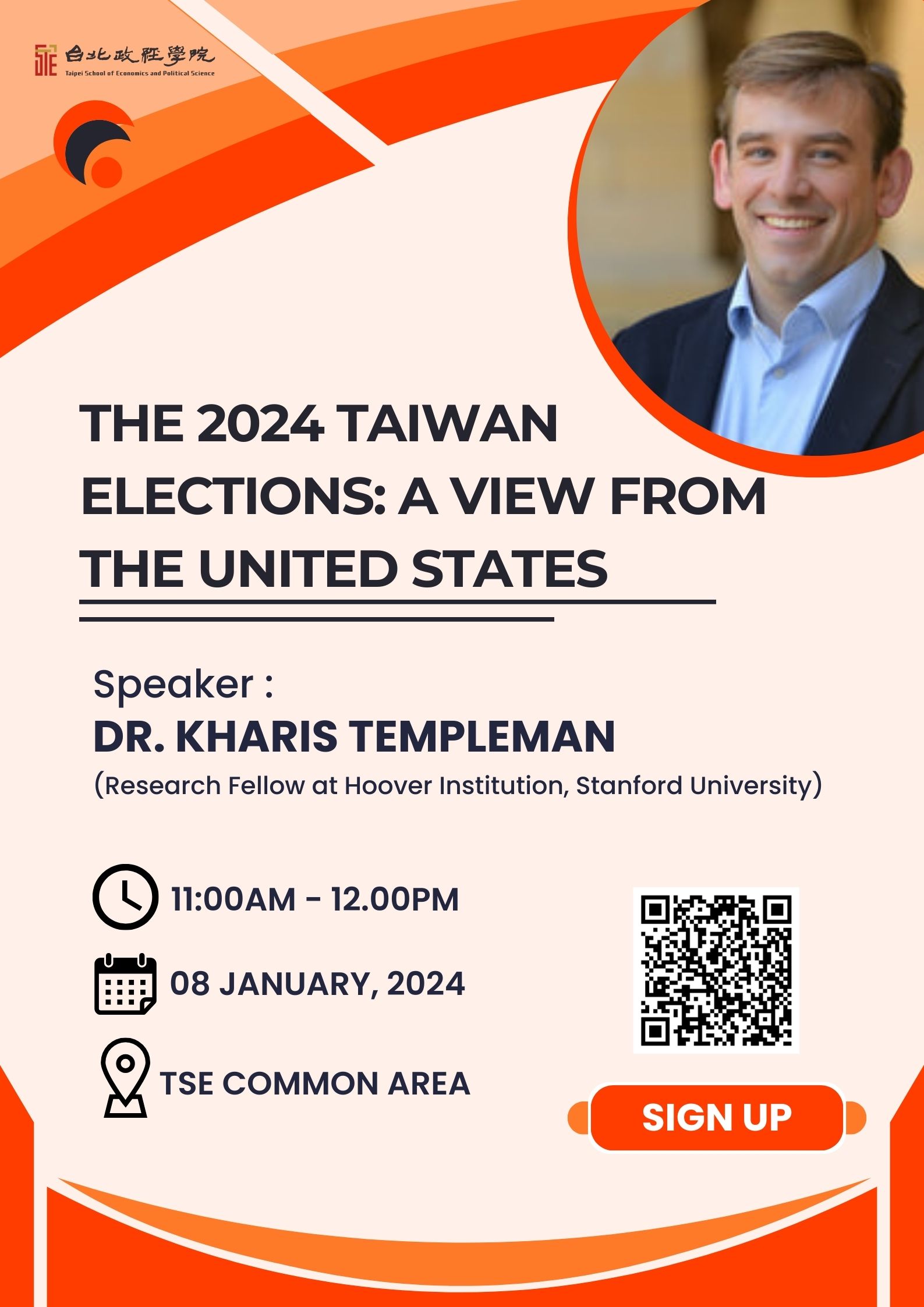 Fall 2023 Lecture Series | The 2024 Taiwan Elections: A View from the United States