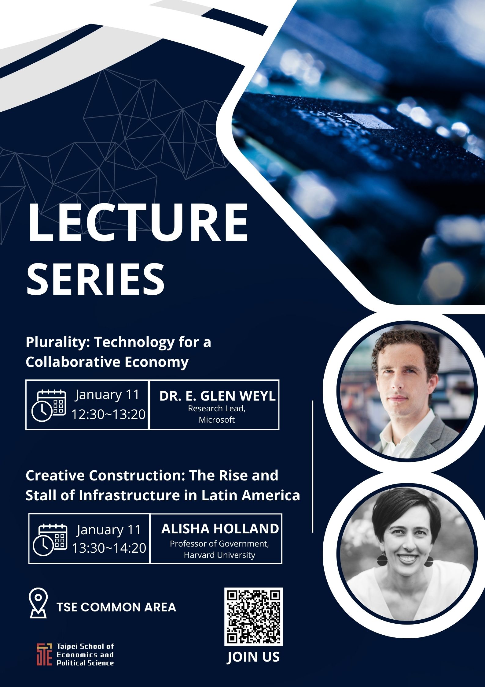 Fall 2023 Lecture Series | Plurality: Technology for a Collaborative Economy & Creative Construction: The Rise and Stall of Infrastructure in Latin America