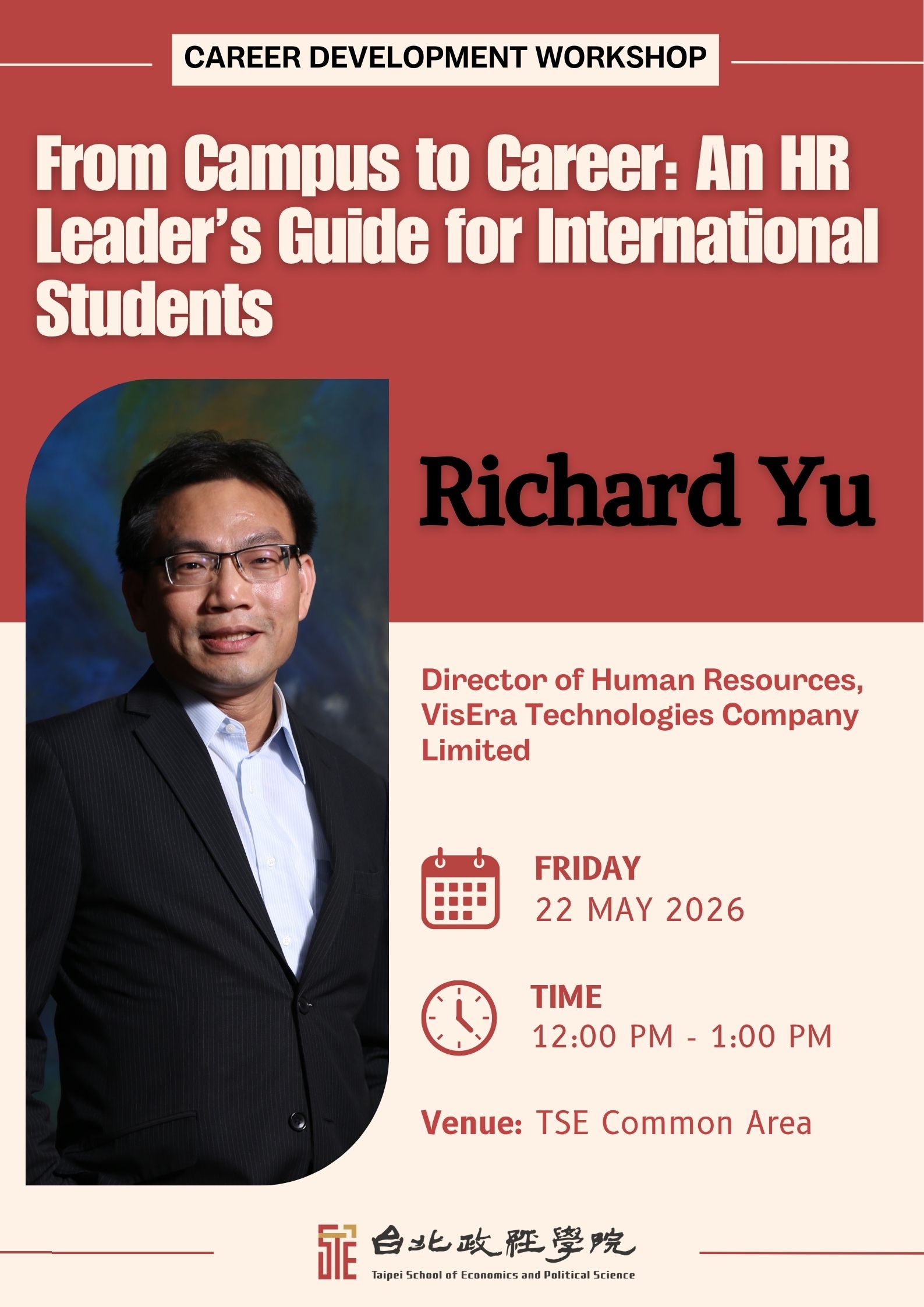 TSE Spring Career Development | From Campus to Career: An HR Leader's Guide for International Students