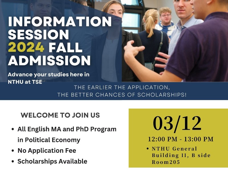 2024 Fall MA and PhD  Admission Information Session