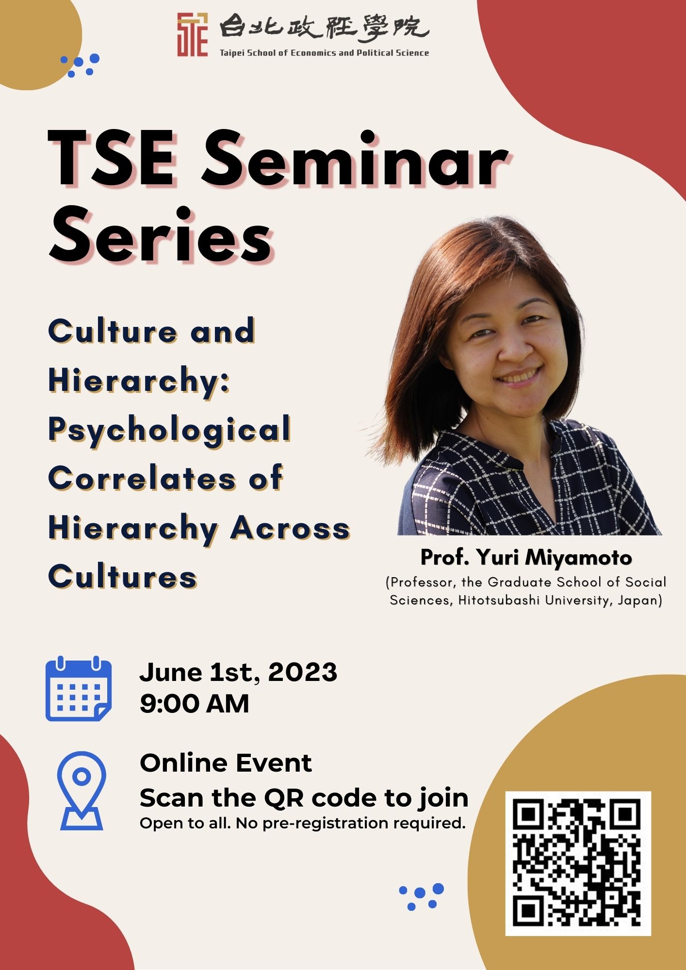 Spring 2023 Seminar Series No. 11 | Culture and Hierarchy: Psychological Correlates of Hierarchy Across Cultures