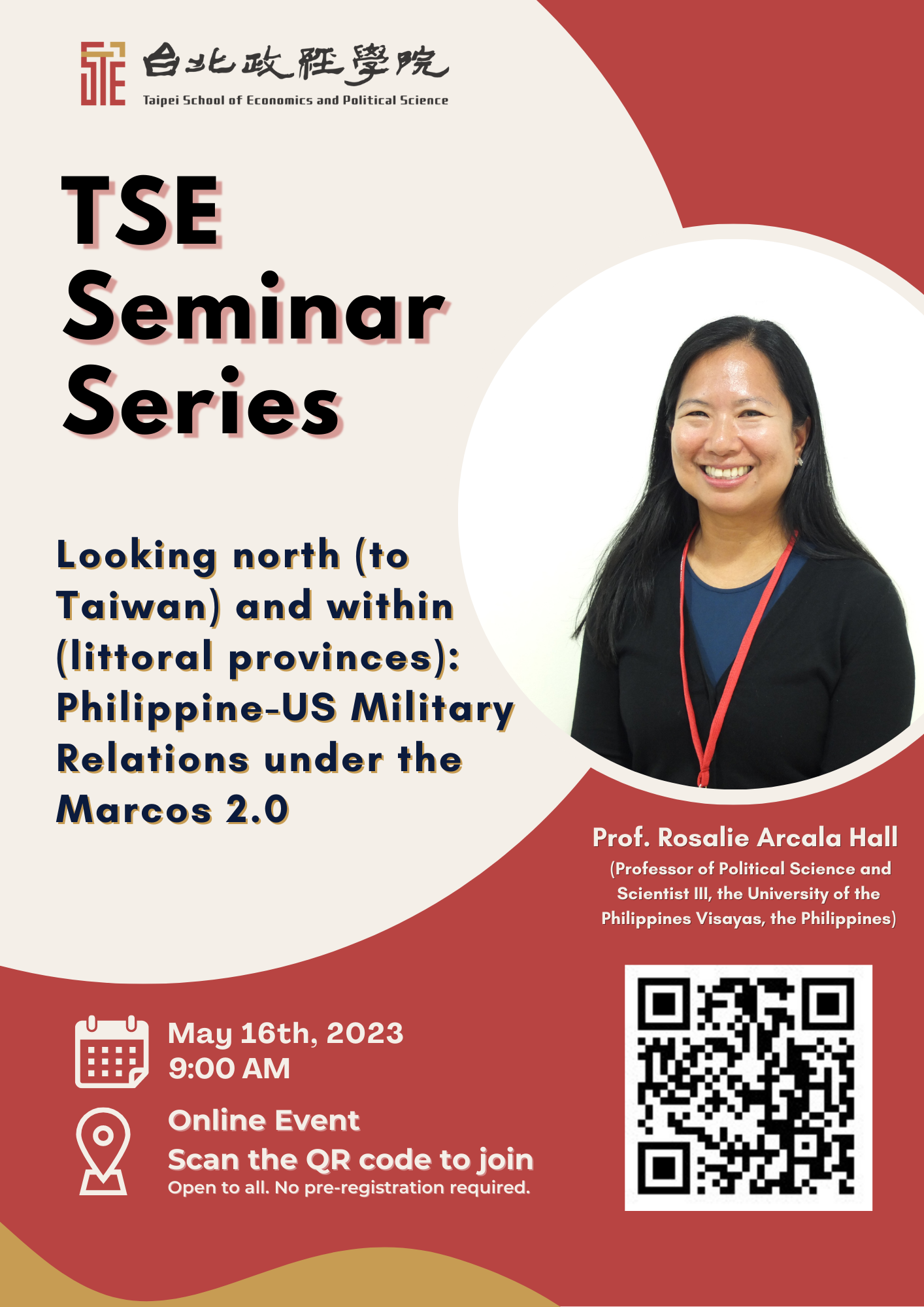 Spring 2023 Seminar Series No. 8 | Looking north (to Taiwan) and within (littoral provinces): Philippine-US Military Relations under the Marcos 2.0