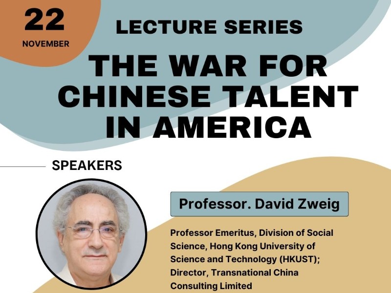 TSE Lecture Series: "The War for Chinese Talent in America"