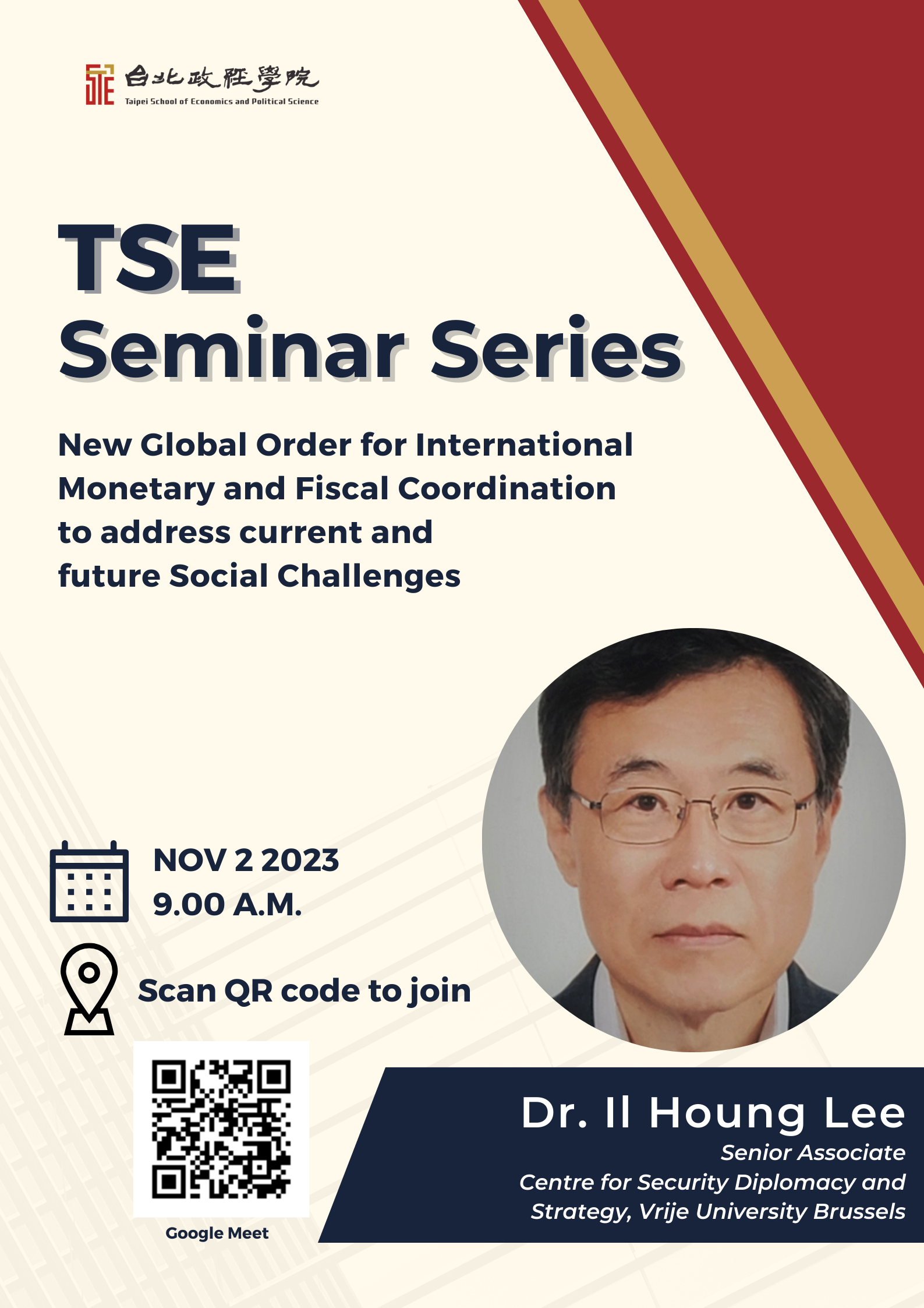 Fall 2023 Seminar Series No. 4 | New Global Order for International Monetary and Fiscal Coordination to address current and future Social Challenges