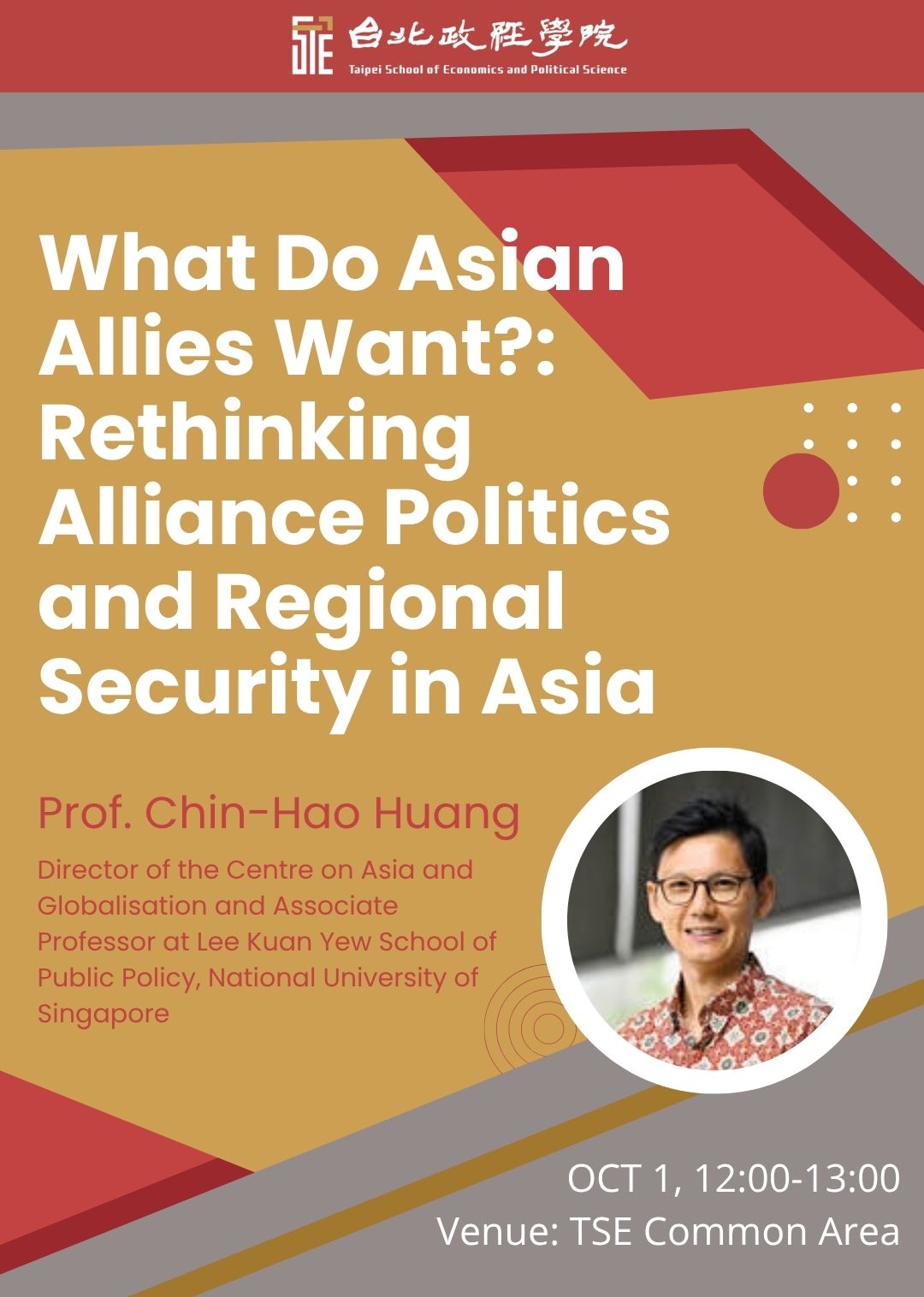 Fall 2026 Research Seminar | What Do Asian Allies Want?: Rethinking Alliance Politics and Regional Security in Asia