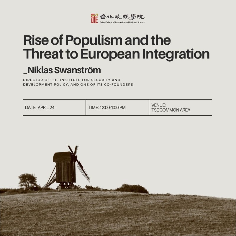 Spring 2024 Lecture Series | Rise of populism and the threat to European integration